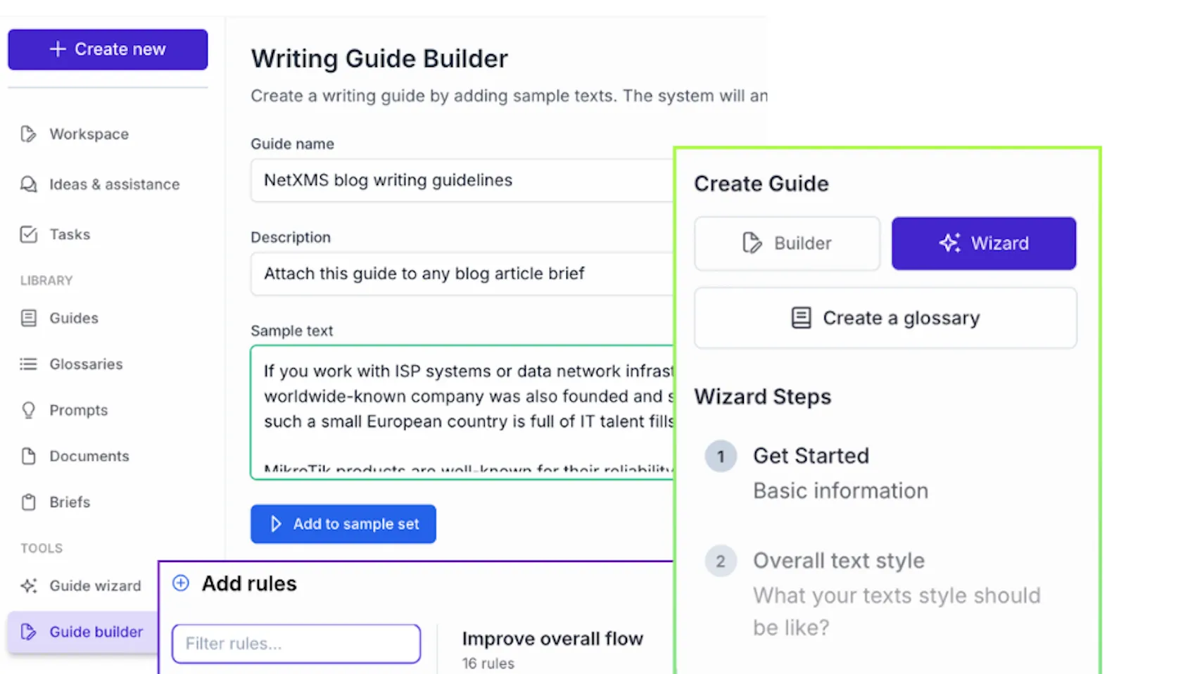 A screenshot of the Writitude interface showing the feature: From signup to protection in minutes